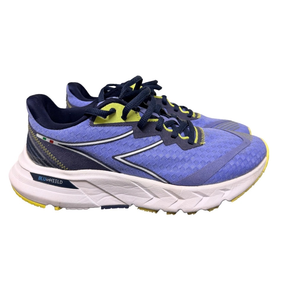 Diadora Running Shoes Womens 7.5 Mythos Volo 2 Purple Blue Yellow EUC